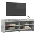 vidaXL TV skrinka 135 x 33 x 47 cm Betónovo sivá Kompozitné drevo