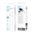 Kábel BWOO USB-C - Lightning 1m 27W ABS + TPE X283 C-L biely