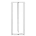 vidaXL Nohy barového stola v tvare T, 2 ks, biele, 50x35x(100-101) cm, oceľové