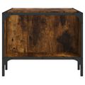 vidaXL Konferenčný stolík s regálom dymový dub 100x51x40 cm komp.drevo