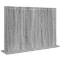 vidaXL Toaletné zrkadlo Sivý Sonoma 80 x 55 x 18 cm Obdĺžnikový