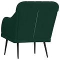 vidaXL Kreslo tmavozelené 63x76x80 cm zamat