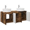 vidaXL Set kabinetov do kúpeľne 3 ks Staré drevo 49,5 x 44,5 x 65 cm