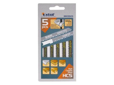 Plátky do priamočiarej píly 5ks 75x2,5mm EXTOL PREMIUM 8805505
