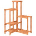 vidaXL Stojan na kvetiny 62,5x61,5x101,5 cm masívna jedľa