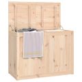 vidaXL Kôš na bielizeň 88,5x44x66 cm borovica z masívneho dreva