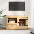 vidaXL TV skrinka Corona 100x45x58 cm, borovicový masív