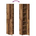 vidaXL Highboard Staré drevo 30 x 42,5 x 185 cm
