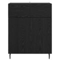 vidaXL Servírovacia skriňa Čierny dub 69,5 x 34 x 90 cm
