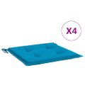 vidaXL Podložky na záhradné stoličky 4 ks 40x40x3 cm, oxfordská látka