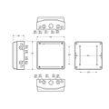 Skriňa 3956 AcquaBOX IP65, bez modulov, 330x330x135mm