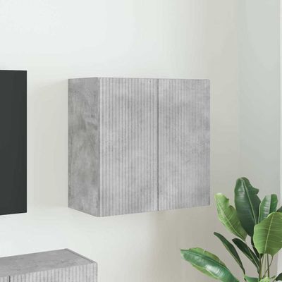 vidaXL TV nástenná skriňa Nástenný Betónová šedá 59,5 x 31 x 60 cm