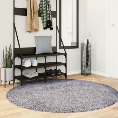 vidaXL Shaggy koberec PAMPLONA, vysoký vlas, moderný, modrý Ø 200 cm