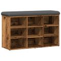 vidaXL Lavička na topánky Old Wood 82x32x50 cm Engineered Wood