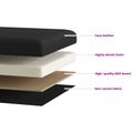 vidaXL Skladacia úložná lavička Čierna 180 kg 80 L 77 x 38 x 38 cm PVC