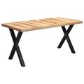 vidaXL Jedálenský stôl, nohy v tvare X 180x90x77 cm, drevený masív
