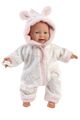 Llorens 63312 LITTLE BABY - realistická bábika bábätko s látkovým telom - 32 cm