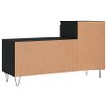 vidaXL Botník čierny 102x36x60 cm spracované drevo