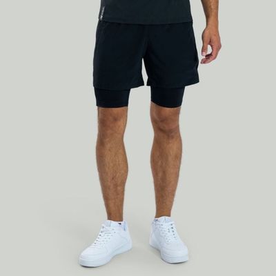Šortky 2v1 ULTRA Black - STRIX