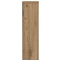 vidaXL Stojany na rastliny 2 ks dub artisan 17x17x60 cm kompoz. drevo