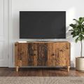 vidaXL TV skrinka 99 x 34,5 x 50 cm Staré drevo Kompozitné drevo