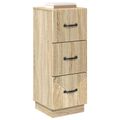 vidaXL Zásuvkový kabinet 33 x 34,5 x 87 cm Kompozitné drevo Dub sonoma