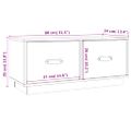 vidaXL TV skrinka medovo-hnedá 80x34x35 cm masívna borovica