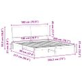 vidaXL Rám postele Hnedá a taupe 180 x 200 cm Borovicový masív