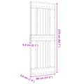 vidaXL Dvere NARVIK 80 x 210 cm Masívne borovicové drevo (neupravené)