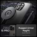 Spigen Rugged Armor Mag Magsafe puzdro pre iPhone 15 Pro 6,1" matne čierna