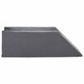 vidaXL Vankúš na nohy 68 x 25 x 21,5 cm Pevný PU pena Sivá