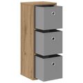 vidaXL Servírovacia skriňa Remeselný dub 25,5 x 22 x 69,5 cm