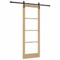 vidaXL Posuvné dvere ORKDAL Prírodná a čierna 78 x 211 cm