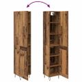 vidaXL Highboard Staré drevo 34,5 x 34 x 90 cm Kompozitné drevo