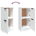 vidaXL Komody 2 ks biele 30x30x70 cm spracované drevo