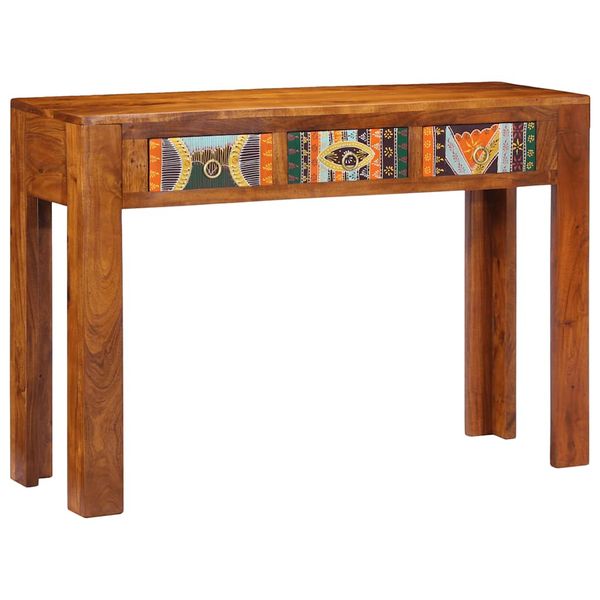 vidaXL Konzolový stolík 110x35x75 cm, akáciový masív