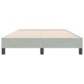 vidaXL Box Spring Posteľ bez matraca Svetlosivá 100x220 cm Zamat