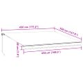 vidaXL Ručne zaťahovacia markíza s LED hnedá 450x350 cm