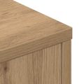 vidaXL Čelo postele s LED osvetlením Dub artisan Kompozitné drevo