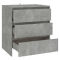 vidaXL Komoda betónovo sivá 70x41x75 cm spracované drevo