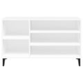 vidaXL Botník biely 102x36x60 cm spracované drevo