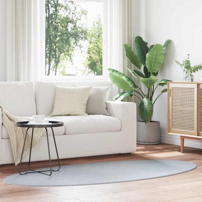 vidaXL Kusové koberce Oválny HUARTE Sivá 120 x 170 cm 100% polyester