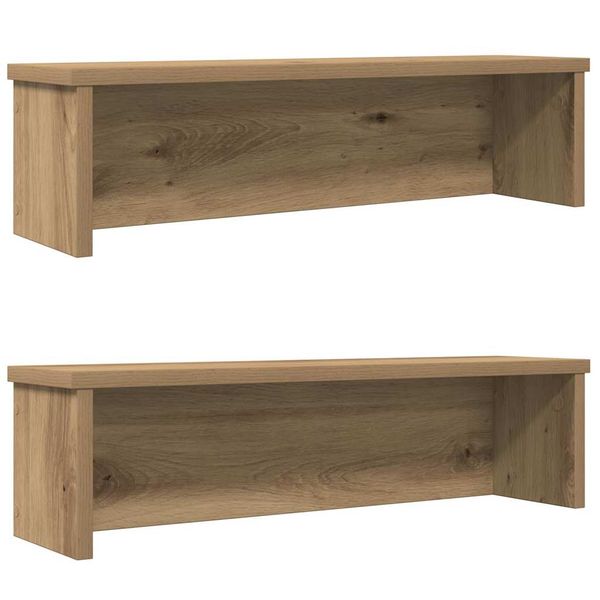 vidaXL kuchynské stojany stohovateľné 2 ks dub artisan 50x15x16 cm