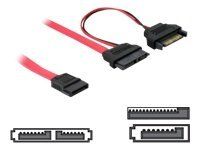Kabel SATA - Serial ATA 150 - Slimline SATA (F) do SATA, SATA napájení - 50 cm