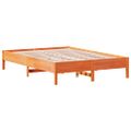 vidaXL Posteľ s matracom voskovo hnedá 120x200 cm masívna borovica