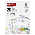 LED vianočný nano reťaz, 1,9 m, 2x AA, vnútorný, multicolor, časovač