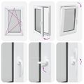 vidaXL Otočné a sklopné okno do suterénu RISOR 60 x 100 cm PVC a sklo