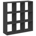vidaXL Rozdeľovacia knižnica čierna 102x29x103,5 cm kompozitné drevo
