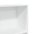 vidaXL Knižnica biela 80x30x114 cm kompozitné drevo