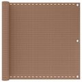vidaXL Balkónová obrazovka 75 x 800 cm HDPE a hliník Obdĺžnikový